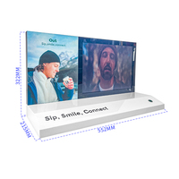 Support d'affichage multifonctionnel en acrylique avec écran LCD extra large moderne pour écouteurs et écouteurs avec fonction audio