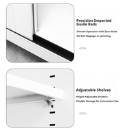 Armoire à volets roulants en acier anti-humidité et anti-rouille pour usage scolaire et professionnel, armoire à portes métalliques de qualité professionnelle