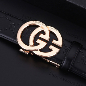 Ceinture en cuir de qualité supérieure 2025G Alphabet, ceinture en cuir véritable pour homme, ceinture durable de luxe, ceinture de signature, emballage complet - Product Image 5