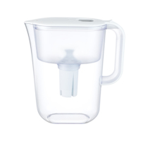 Filtre à eau portable en plastique pour cuisine, avec résine échangeuse d'ions pour filtration saine, cartouche de remplacement pour pichet 2,5 L Pro