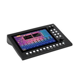 MuxMix18 18-모노포닉 입력 컴팩트 디지털 오디오 콘솔 믹서 알루미늄 플라스틱 10.1인치 터치 스크린 내장 효과 USB/OTG - Product Image 4