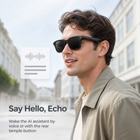 Lunettes Intelligentes IA avec Caméra 8MP, Enregistrement Vidéo HD, Appel et Transfert Wi-Fi, IPX4 pour Hommes et Femmes