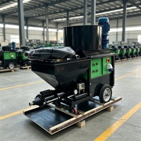 Machine à projeter le ciment et le béton compacte avec conception à entretien simplifié pour les travaux de réparation