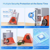 Mini grabador láser portátil, máquina de grabado láser acrílico para joyería de mano de Metal, máquina láser de grabado de madera portátil