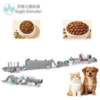 Machine d'extrusion et de soufflage à double vis à couple élevé continu pour aliments nutritionnels pour animaux / aliments pour animaux de compagnie
