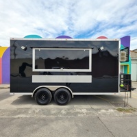 Remorque alimentaire commerciale entièrement équipée, camion de restauration mobile avec cuisine complète pour café, barbecue, pizza, restauration rapide
