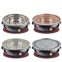 Table de barbecue coréen professionnelle en fonte et acier inoxydable avec extracteur de fumée – Équipement Yakiniku en fer pour restaurant