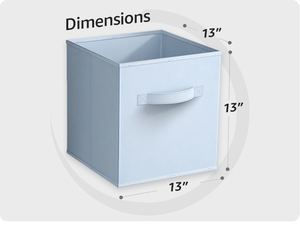 Cubes de rangement pliables en tissu non tissé, bacs de rangement ouverts pour la maison - Product Image 2