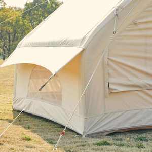 Luxury Air <b>Tent</b> with Hand Pump Easy Setup <b>Waterproof</b> Windproof 4 Seasons Double Layer Oxford Cabin <b>Tent</b> with Mesh Chimney Window - Product Image 4