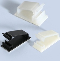 100 pièces pince de fixation de câble FC-30 noir blanc câble organisateur pince auto-adhésif câble gestion Clip boîtier fil pour Cps téléviseurs voitures