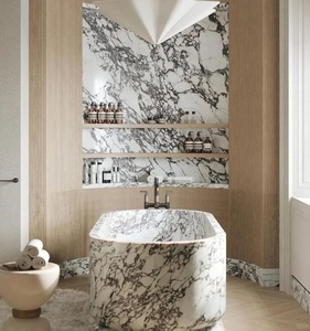 Marbre d'alto italien Calacatta de luxe pour dessus de Table basse et Table à thé et banc en marbre Viola Calacata - Product Image 6