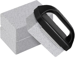 Cepillo de limpieza para piscinas de piedra pómez Marazual con mango, fregador de azulejos sin cable para la línea de agua - Product Image 2