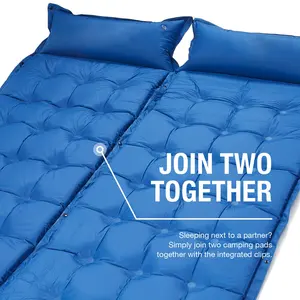 40D尼龙可折叠野营垫卷起空气床垫睡垫定制徽标徒步旅行