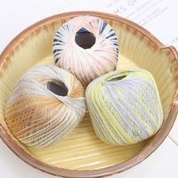 YuHeng Faddish#6 Lace Yarn Hand-knitted 100% Cotton High Twist 2600CN with Gradient Dyed Yarn Segments