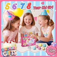 Set de Regalo OEM para Niñas: Pulsera Sorpresa con Bombas de Baño, Bolas Efervescentes Coloridas Hechas a Mano a Base de Plantas, Unicornio, Sirena, Hidratante