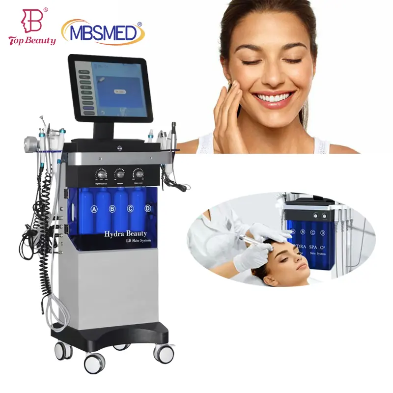 Hochwertige 14-in-1-Multifunktions-Dermabrasion-Gesichtshautpflege Hydra Micro derma brasion Diamond Peel Machine