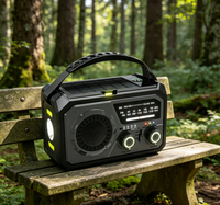 16000mAh Notfall-Radio AM FM Solar Handkurbel USB-A-Ausgang Tragbarer Empfänger für Zuhause und Outdoor