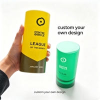 Nouveau design, trophées en acrylique personnalisés avec logo, écologiques, imprimés UV, cadeaux d'entreprise, souvenirs, récompenses pour les gagnants d'événements