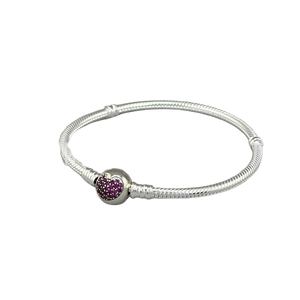 Pulsera de Plata 925 con Circones y Perlas de Agua Dulce, Diseño de Personajes de Dibujos Animados (Calabaza, Coche, Corazón, Corona), Cadena de Serpiente con Cierre de Cadena, Moda - Product Image 3