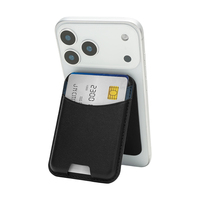 Portefeuille magnétique personnalisé en cuir PU pour téléphone, support de carte, béquille, porte-cartes bicolore, pochette pour téléphone, portefeuille en cuir pour cartes