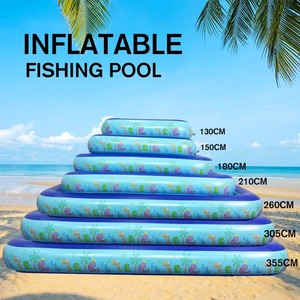 Piscina familiar cuadrada inflable de 180 CM, piscina infantil de una capa para niños, piscina de pesca - Product Image 3