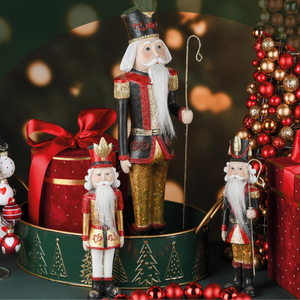 Venta caliente artesanías de resina artesanías rojas para Niños Niñas Ropa creativa de Navidad de invierno y decoraciones de ambiente festivo - Product Image 2