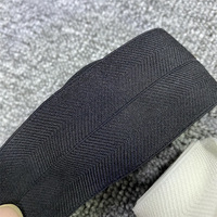 Bande élastique tissée unie noire et blanche 40 mm en nylon/polyester/spandex/coton pour sous-vêtements, ceintures et textiles de maison