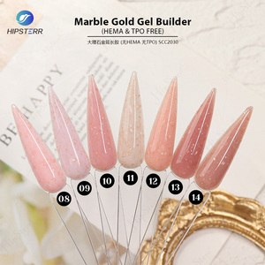 Fabricant de gel OEM Marbre et Or Vernis à <span class=keywords><strong>ongles</strong></span> en gel brun pailleté Constructeur de couleur foncée Gel dur d'extension UV liquide trempé personnalisé - Product Image 2