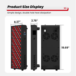 Máquina de Terapia com Luz LED PDT de Alta Irradiância IDEARED 5 Wave, Painel de Terapia com Luz Infravermelha e Luz Vermelha para Uso Doméstico - Product Image 5