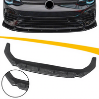 Divisores de labios de parachoques delantero, conjunto completo de fibra de carbono y plástico ABS, mejor diseño, venta al por mayor de fábrica, para Volkswagen Golf 8 MK8
