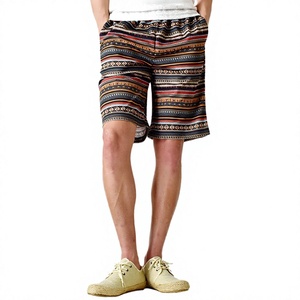 Pantalones Cortos Cargo Holgados de Poliéster Transpirable con Cordón y Múltiples Bolsillos para Hombre, Estilo Casual de Playa, Teñido Liso, para Hacer Ejercicio - Product Image 3