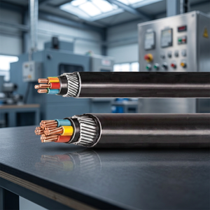Câble électrique blindé à 4 conducteurs 0,6-1 kV, fil de cuivre toronné basse tension, câble d'alimentation souterrain à double bande d'acier - Product Image 5