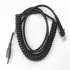 3M CAB-412 9ft 90A051922 Datalogic Scanner Cable USB en espiral Chaqueta de PVC Blindaje trenzado para impresoras QD2130 QM2110 QM2100 <span class=keywords><strong>GD4130</strong></span> - Product Image 4