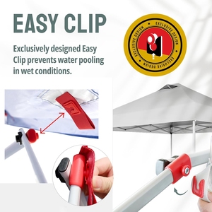 1 साइड दीवार के साथ 10x10 समुद्र तट तम्बू एक पुश सेटअप सेटअप बाहरी सूर्य छाया - Product Image 5