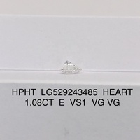 Offre Spéciale brillant qualité D-VVS1Heart diamants CVD coupés avec certificat IGI diamant cultivé en laboratoire