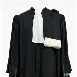 Túnica de <span class=keywords><strong>Abogado</strong></span>, Vestido de <span class=keywords><strong>Abogado</strong></span> Clásico Negro, Uniforme de Tribunal para Abogados, Tallas para Hombre y Mujer Disponibles - Product Image 3