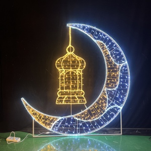 Motivo 2D Ramadan decorazione illuminata <span class=keywords><strong>stella</strong></span> luna <span class=keywords><strong>mezzaluna</strong></span> <span class=keywords><strong>con</strong></span> luce a LED - Product Image 1