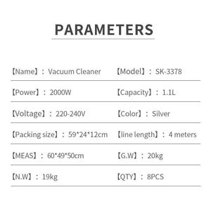 Aspirateur à main avec cordon de 4 mètres, pour nettoyage humide et sec, portable, pour le nettoyage domestique - Product Image 2