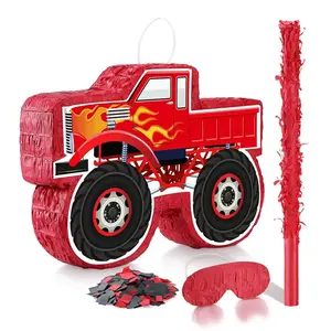 Nicro Red Monster Trunk Shaped Themed Party begünstigt Pinata Kinder Pinata Kinder Geburtstags feiern Dekoration Party zubehör