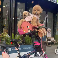 Siège de vélo réglable pour petits animaux, panier de sécurité pour chats et chiens, compatible avec les petits chiens et chats pour les sorties en extérieur
