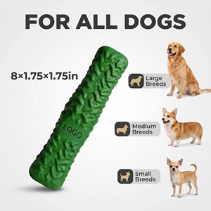 Jouet à mâcher en caoutchouc vert personnalisé pour chiens, durable, interactif, grande taille, motif uni, style simple, utilisation manuelle, utilisation en intérieur - Product Image 3