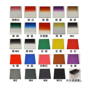 DSLR camera P square gradual color filter for photography 24 color available