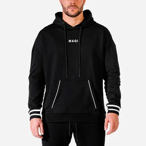 Sweat-shirt à capuche unisexe en molleton de coton premium, coupe ample, épaules tombantes, style streetwear, personnalisable - Product Image 1