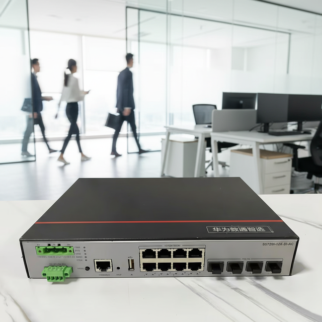 NEW HUA S5720I-12X-SI-AC 12-Port 10/100/1000BASE-T + 4 SFP+ Ports Managed Switch with QoS SNMP Stackable 48Gbps Capacity