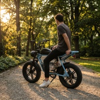 Vélo électrique rétro haute performance avec phare LED et klaxon, vélo électrique élégant pour les trajets quotidiens et les loisirs