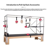 Accessoires d'équipement de Pilates en acier : Corde de traction à ressort pour Cadillac Reformer avec poignées noires