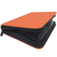 Classeur pour cartes de jeux de société, pochette de jeu A4, classeur à fermeture éclair en cuir PU, classeur de collection à 4 poches pour cartes à collectionner, classeur pour cartes photo, album de cartes