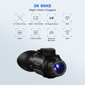 กล้องส่องทางไกล GOYOJO รุ่นขายดี 2688*1560 CMOS 60Hz กำลังขยาย 4 เท่า 7 ระดับ กันน้ำ มองเห็นในเวลากลางคืน มุมมองกว้าง 45 IR WIFI 2688*15 - Product Image 1