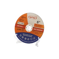 WGW 6 "150x1.6x22.23mm Disque de coupe en métal pour meuleuse d'angle, usine Source de haute qualité, 80 m/s-Fabriqué en Chine