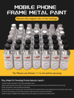 Kit de peinture métallique professionnelle pour la rénovation des cadres d'iPhone de couleur d'origine |   Réparation des rayures sur le cadre |   Solution Jiutu